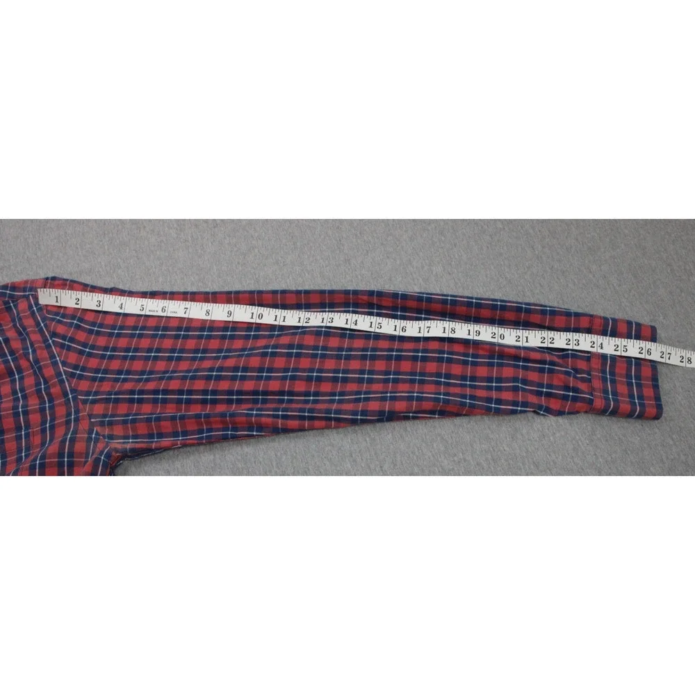 J‎ Crew Shirt Mens Large Plaid 100% Cotton Long Sleeve Slim Fit Button-Down